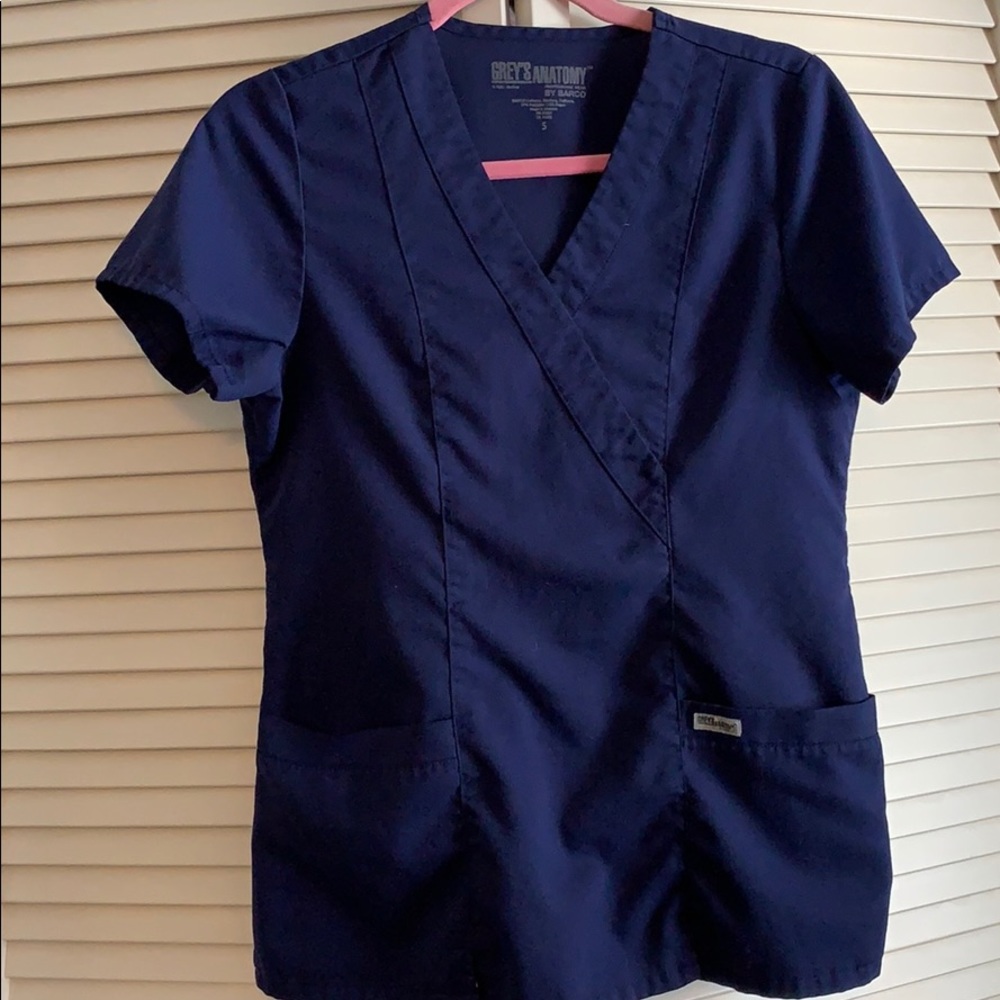 Greys anatomy navy blue top